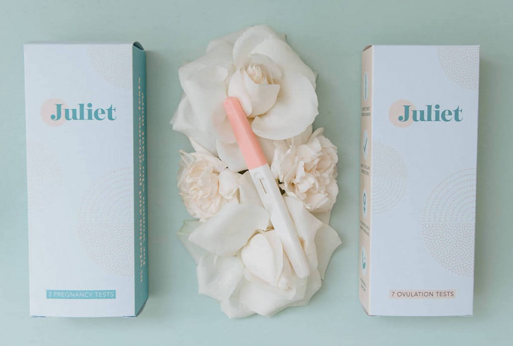 Pregnancy and ovulation tests from Juliet, which is officially launching in February 2021. (Credit: Juliet)