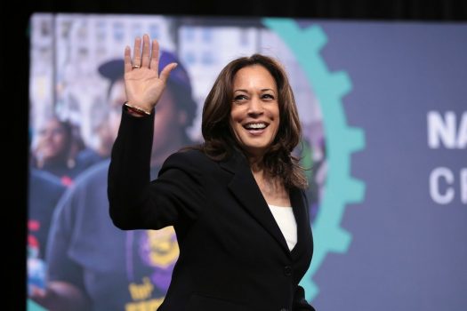 Madam Vice President Kamala Harris added to her extensive list of firsts when she spoke at the U.S. Naval Academy graduation commencement. (Credit: Wikimedia Commons)