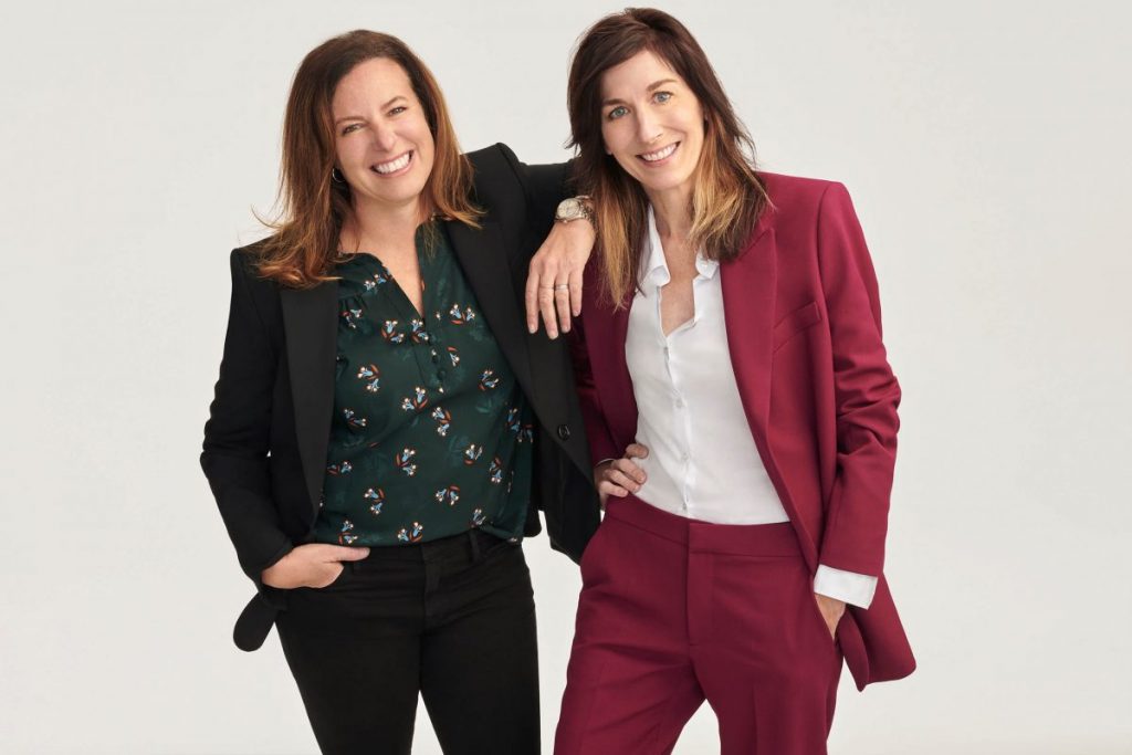 Michelle Jacobs, left, and Sally Mueller founded Womaness to provide self-care and wellness products to treat menopause symptoms such as hot flashes, sleepless nights and vaginal dryness.  