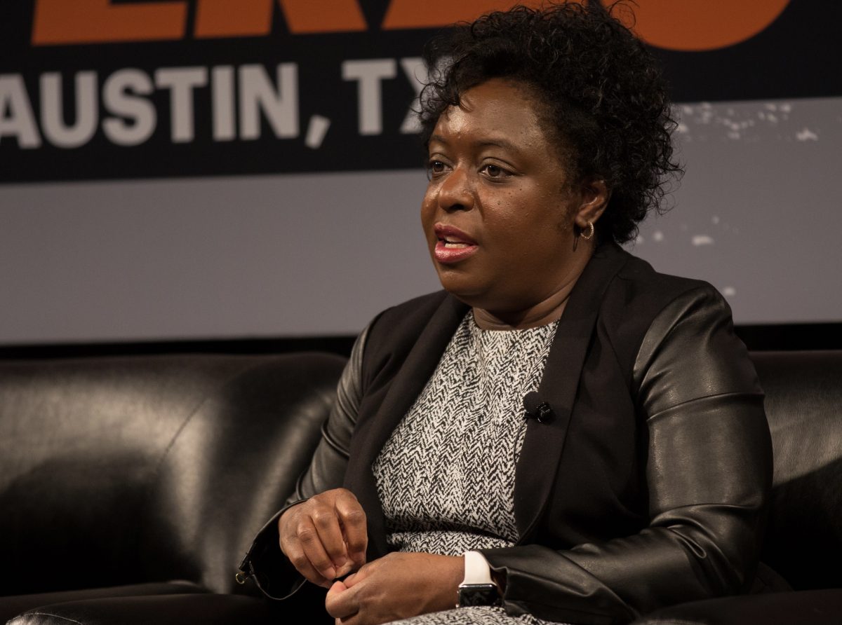 Kimberly Bryant opened up about her joinery with Black Girls Code at a virtual event held by Inc. Magazine. [Credit: NRKBeta // Wikimedia Commons]
