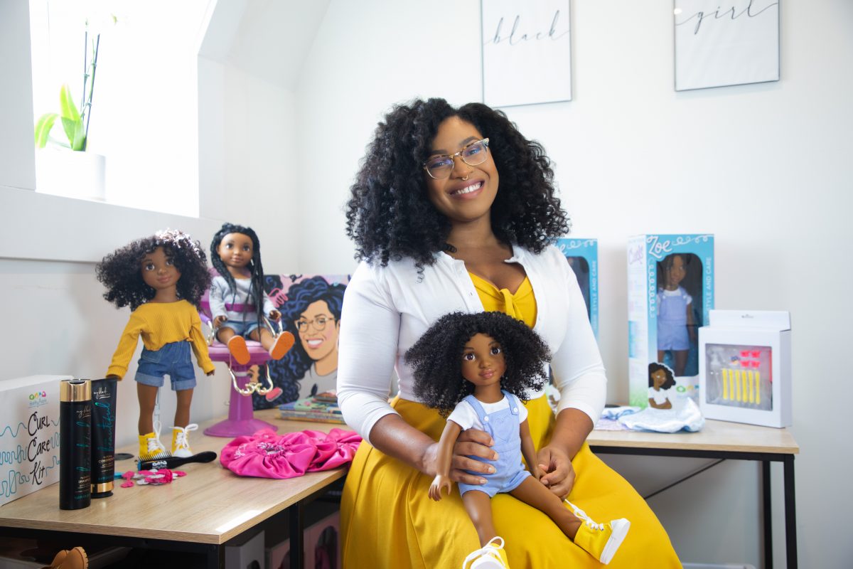 Healthy Roots Dolls have hair made of special fibers that can be washed and styled. [Credit: Healthy Roots Dolls Press Kit]