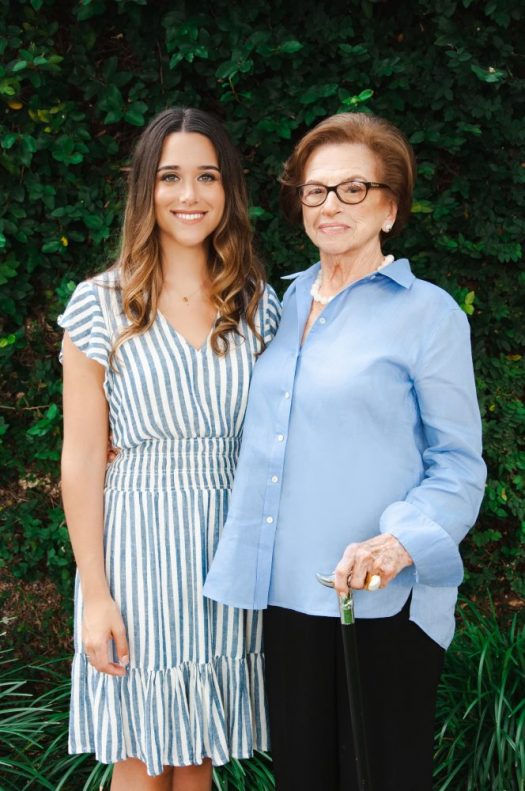 Bianca Padilla with her grandmother, whom she cared for before she started Carewell with her husband, Jonathan Magolnick. (Courtesy Carewell)