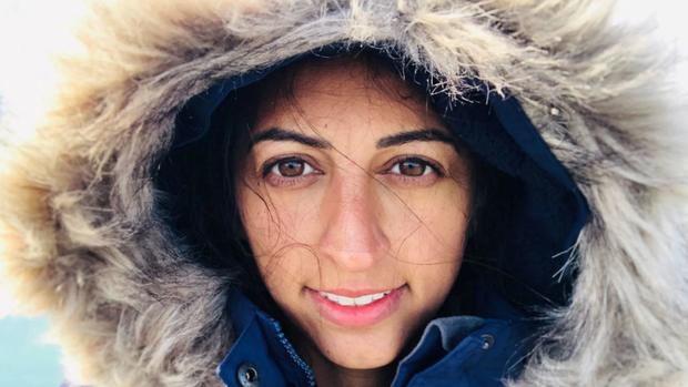 "Polar Preet" Chandri posted this selfie after reaching the South Pole. (Credit: Instagram)