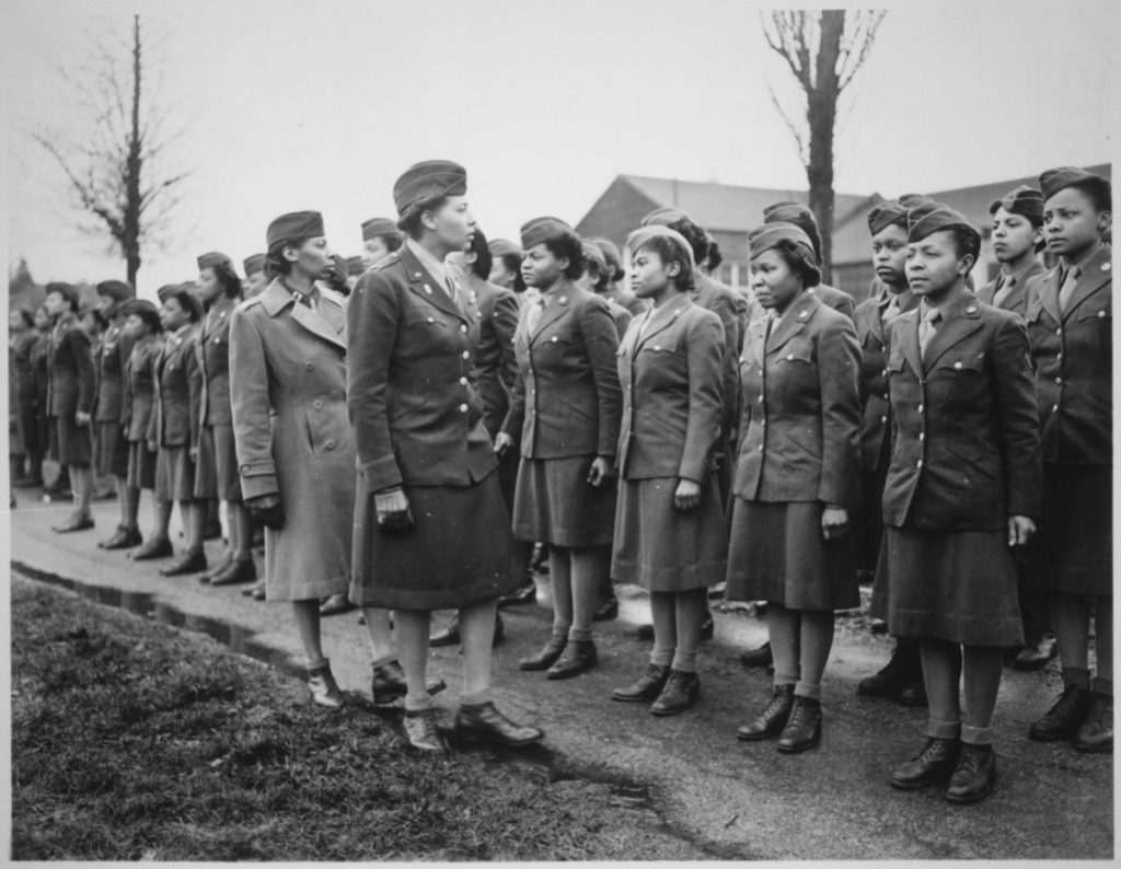 Adams' leadership of the 688th regiment garnered her and her troops global acclaim. (Credit: NARA/Flickr)