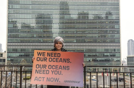 Jane Fonda Greenpeace Oceans
