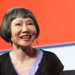 Amy Tan, author of “The Joy Luck Club,” speaking at the Library of Congress on September 1, 2018. (Credit: Shawn Miller/Library of Congress.)