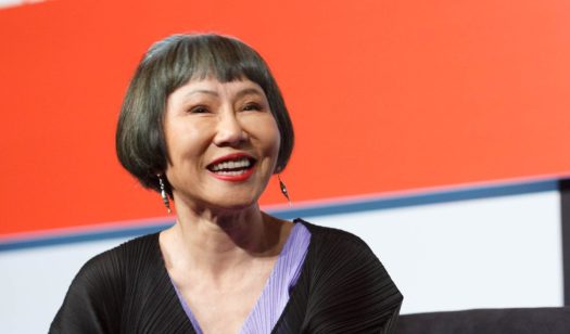 Amy Tan, author of “The Joy Luck Club,” speaking at the Library of Congress on September 1, 2018. (Credit: Shawn Miller/Library of Congress.)