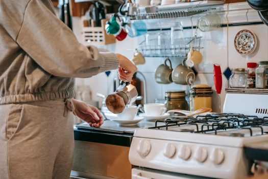 Aging Women Health Coffee