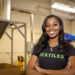 Madeline Walker's company focuses on textiles that end up on the cutting room floor during the manufacturing process. (Credit: Courtesy of Madeline Walker)
