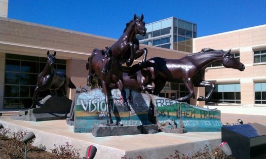 Some classes that were canceled because of new rules on race and gender ideology were in the Bush School of Government and Public Service. (Credit: Wikimedia Commons)