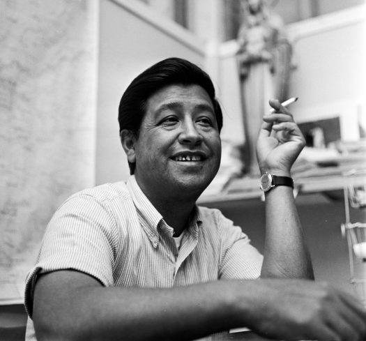 Cesar Chavez, in 1966. (Credit: Wikimedia Commons)