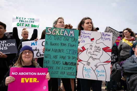 Abortion rights supporters at a rally in St. Paul, Minnesota. (Credit: Wikimedia Commons)