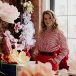 Kristina Fitzpatrick transforms paper into larger-than-life, sustainable floral installations for brands like Dior, Netflix and L'Oréal through her studio, Paper & Flowers.