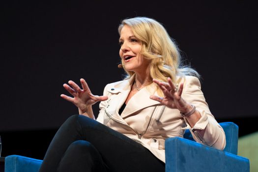 SpaceX president and COO Gwynne Shotwell will reap the benefits of a $2 trillion IPO. (Credit: Flickr)