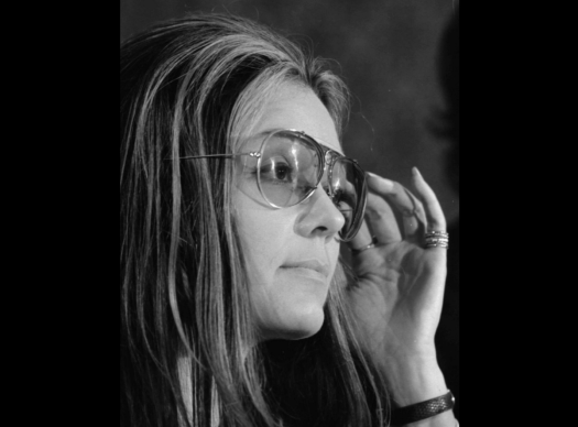 Gloria Steinem at a news conference, Women's Action Alliance, January 1972. (Credit: From Library of Congress, via Wikipedia)